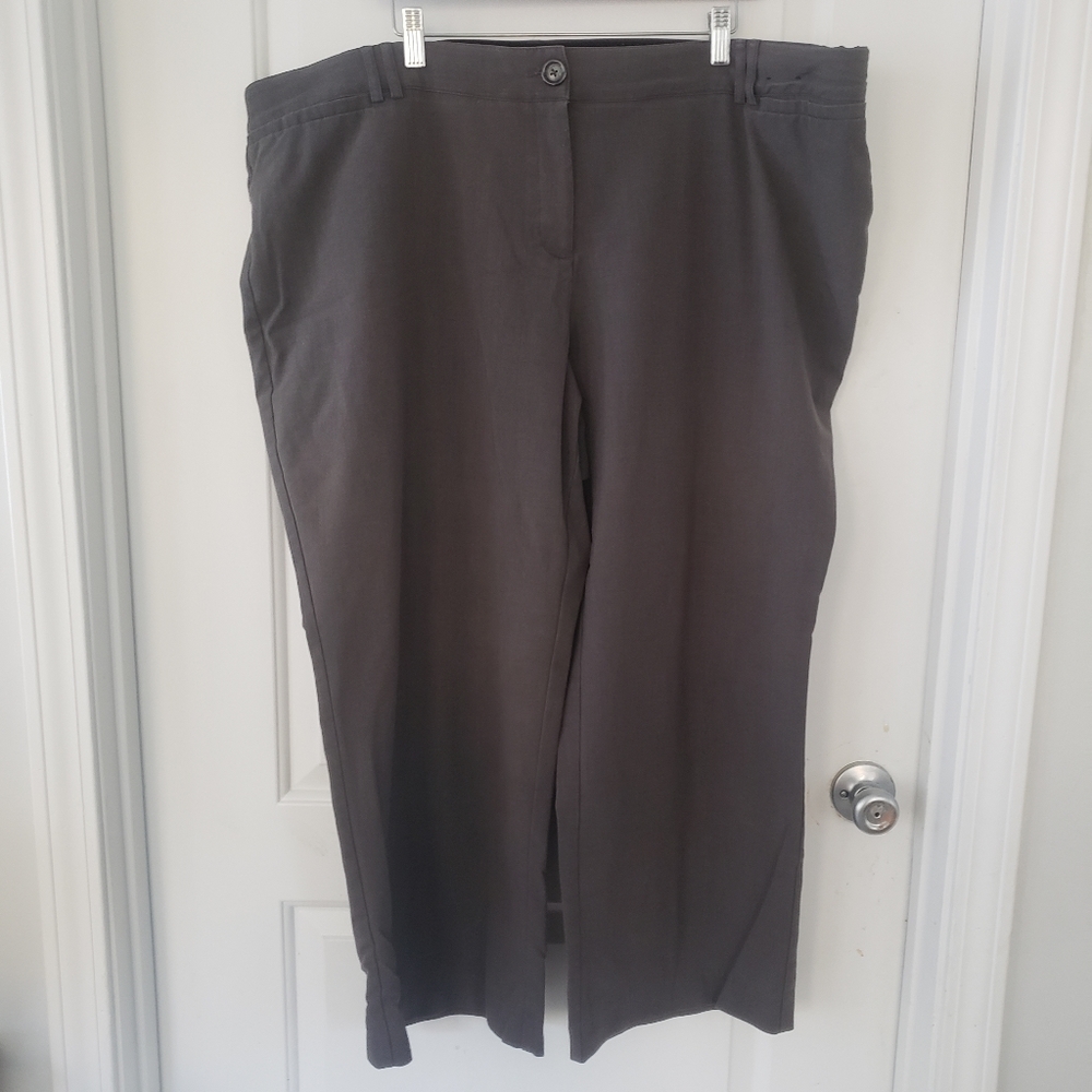 Avenue gray stretchy waist trousers size 24
